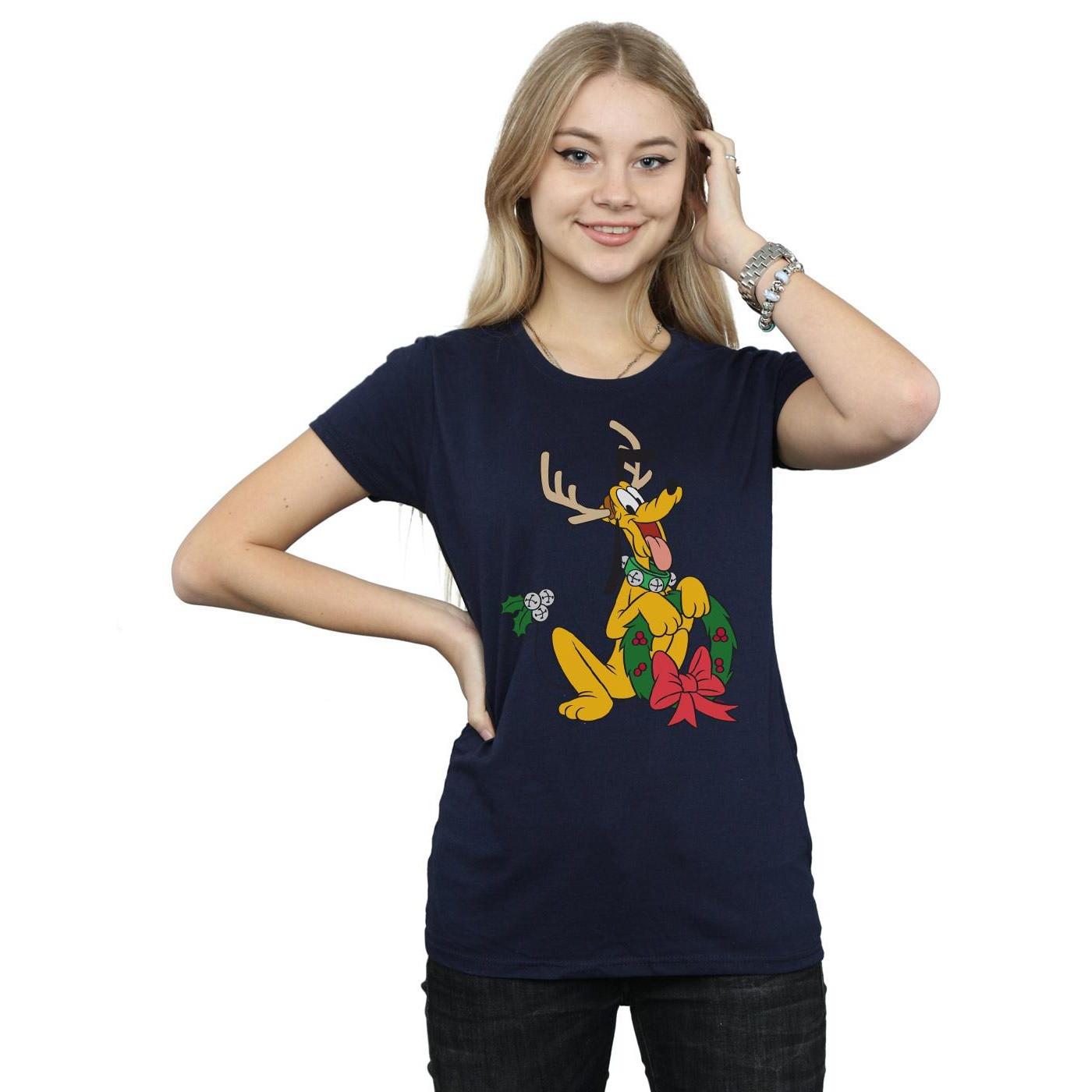 Disney Pluto Christmas Antlers T-Shirt
