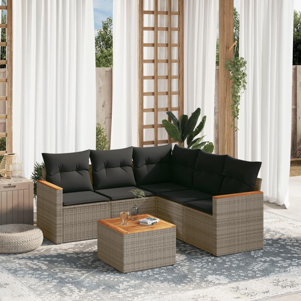 VidaXL Garten sofagarnitur poly-rattan