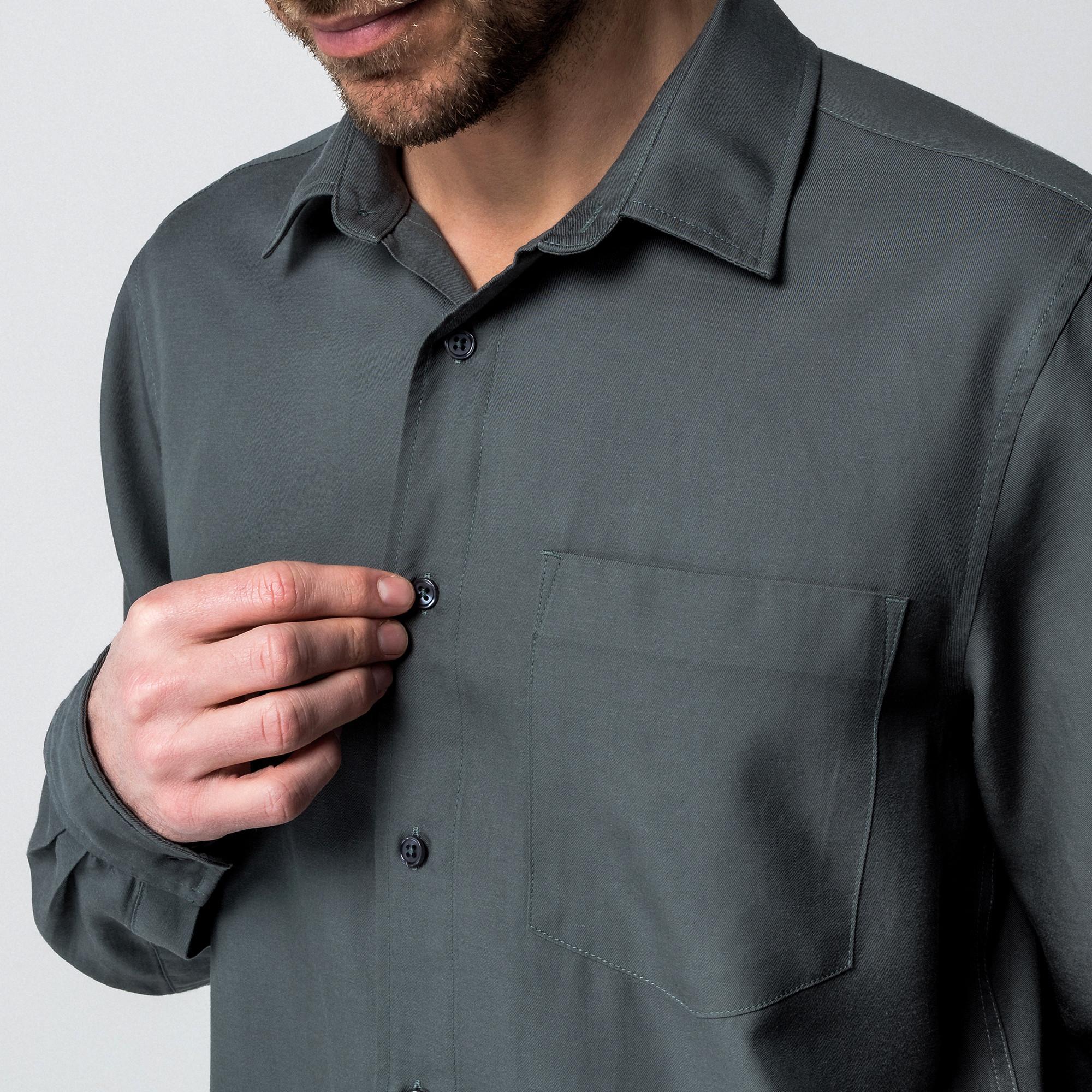 Manor Man Regular Fit Langarmhemd