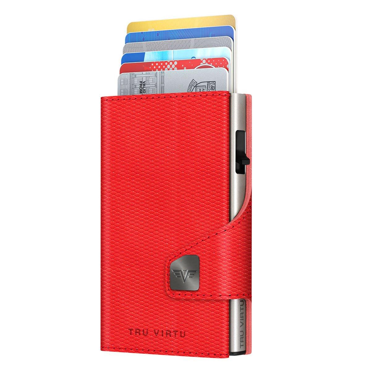 Tru Virtu Doubelwallet Click & Slide Rhombus Coral/Silver