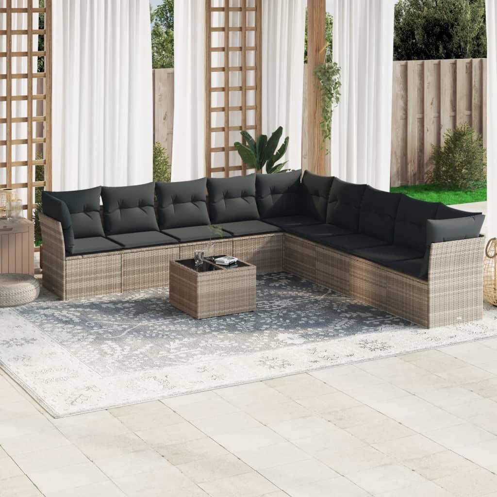 VidaXL Garten sofagarnitur poly-rattan