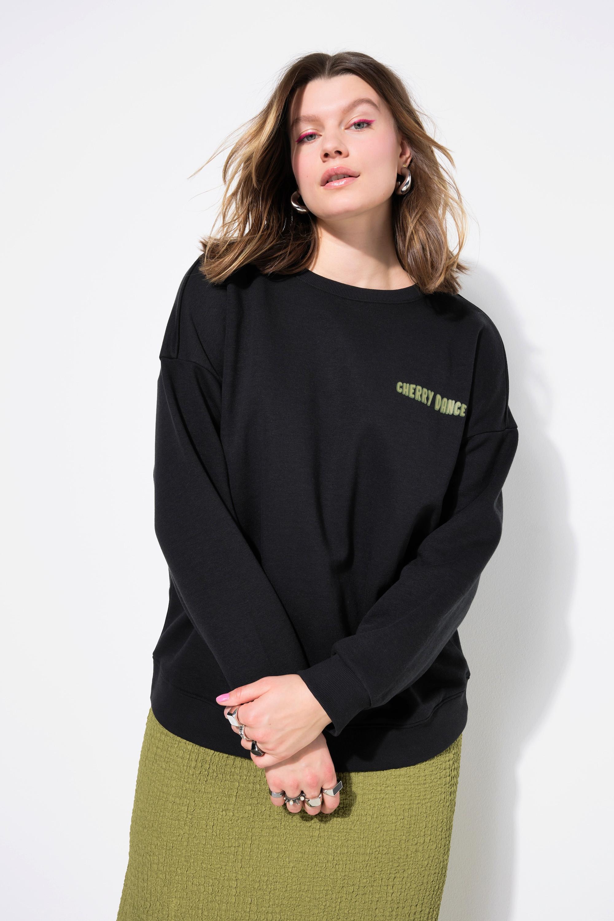 Studio Untold Sweatshirt, oversized, Cherry-Print