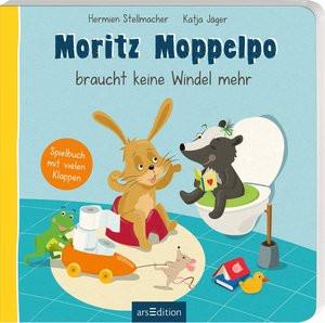 Moritz Moppelpo braucht keine Windel mehr Stellmacher, Hermien; Jäger, Katja (Illustrationen) Gebundene Ausgabe