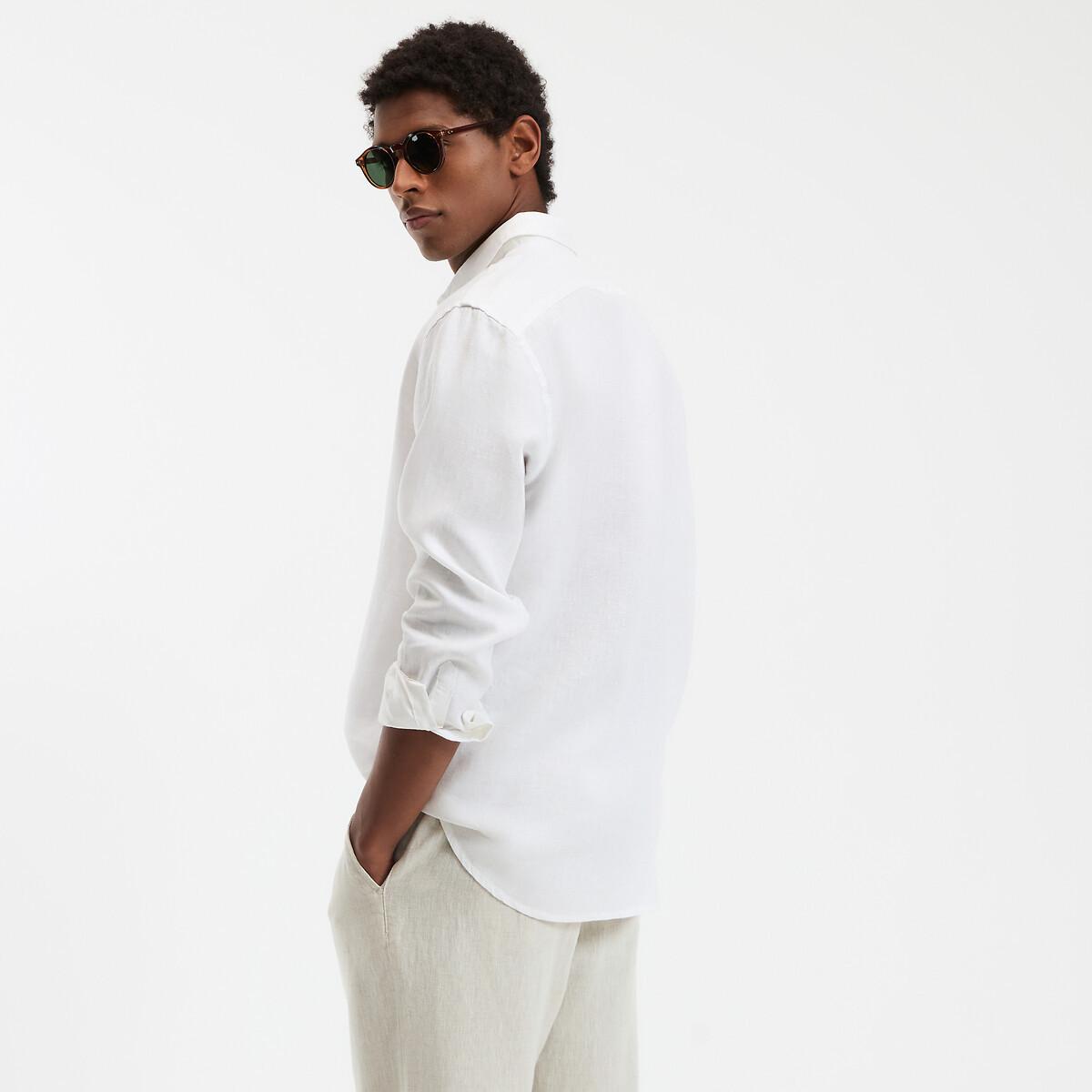 La Redoute Collections Signature Regular Fit Langarm Leinenhemd