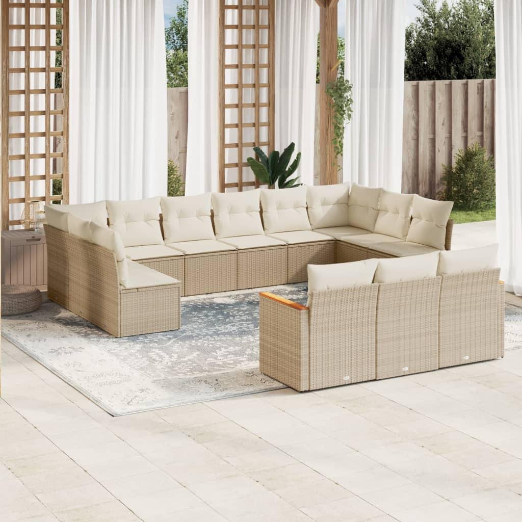 VidaXL Garten sofagarnitur poly-rattan