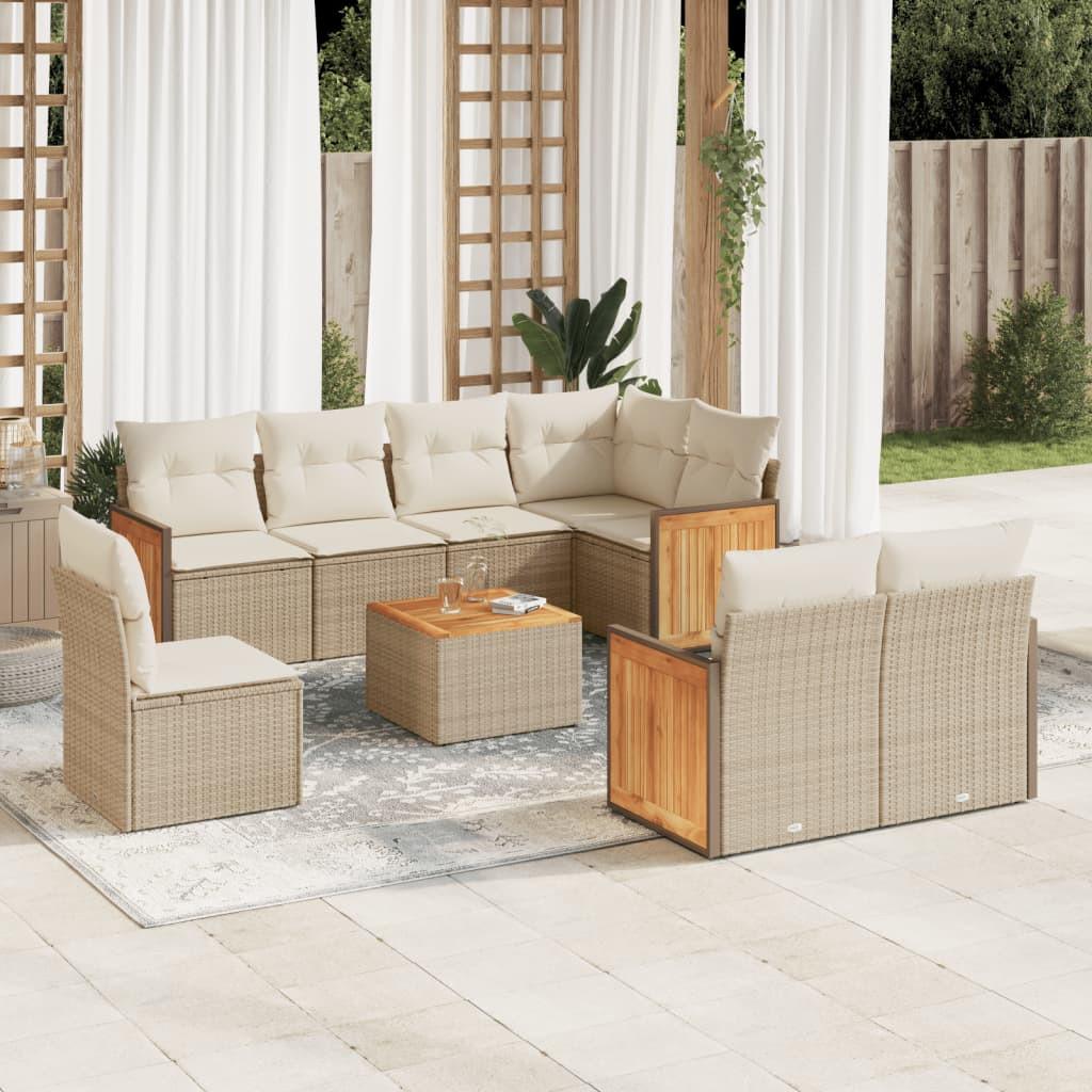 VidaXL Garten sofagarnitur poly-rattan