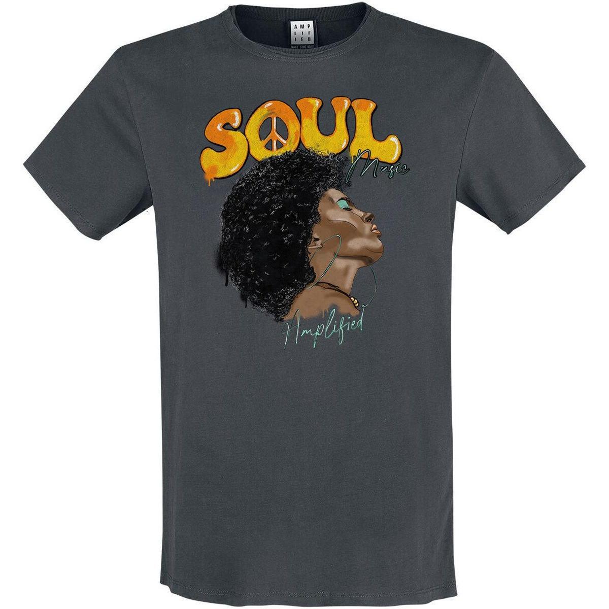 Amplified Soul Music Grafikdruck T-Shirt