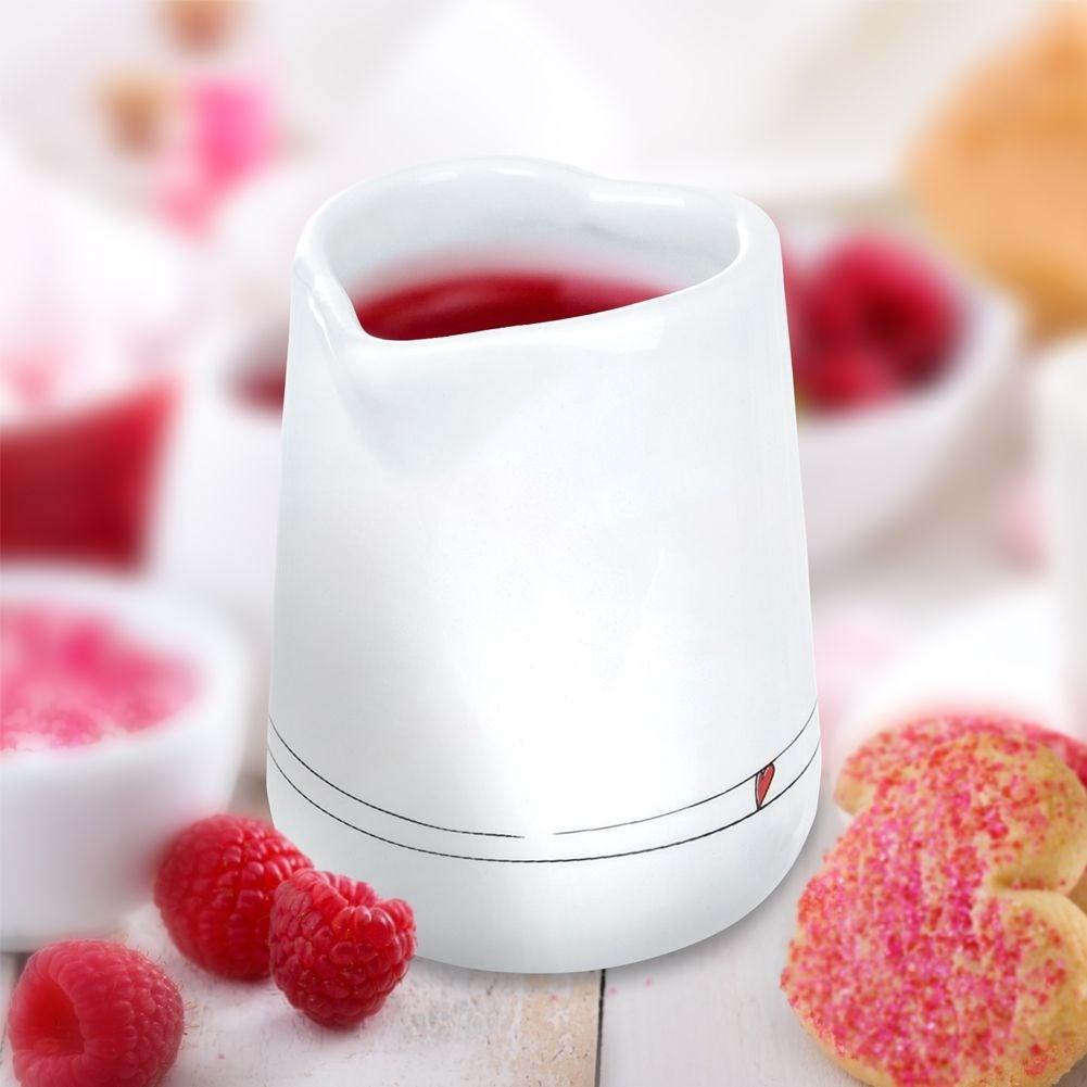 Orion Milchkännchen aus Keramik mit Herzmotiv – perfekt für die Küche