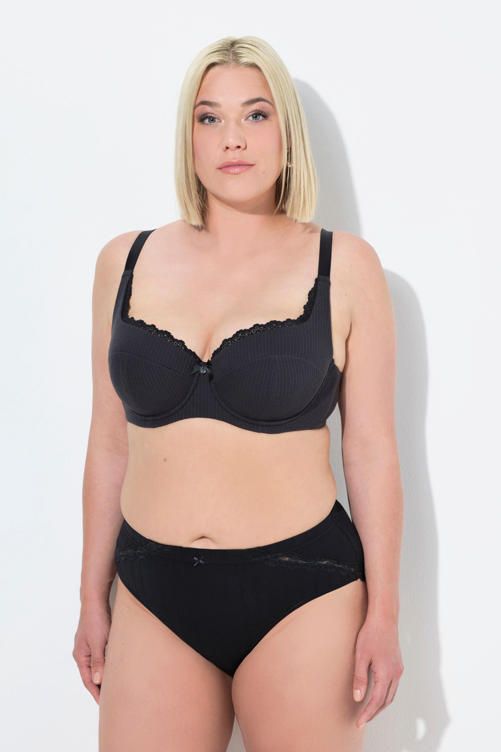 Ulla Popken Balconette-BH, Softcups, Balconette-BH, Ajour, Cup B - E