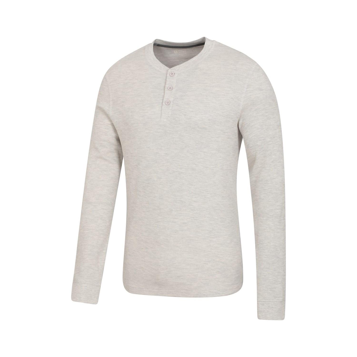 Mountain Warehouse Selby Henley Kragen Langarm T-Shirt