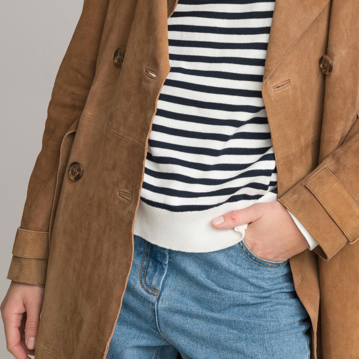 La Redoute Collections Langer Trenchcoat aus Leder