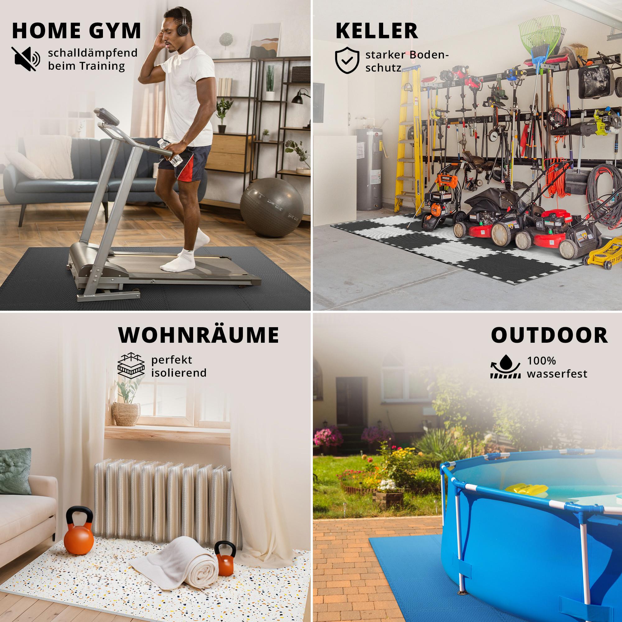 Bemaxx Bemaxx Schützendes Puzzle-Mattenset, 18 Stück