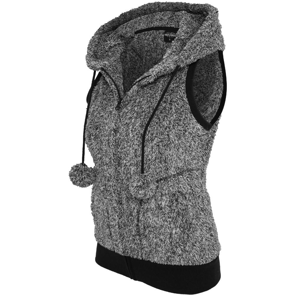 URBAN CLASSICS damenjacke urban claic teddy melange