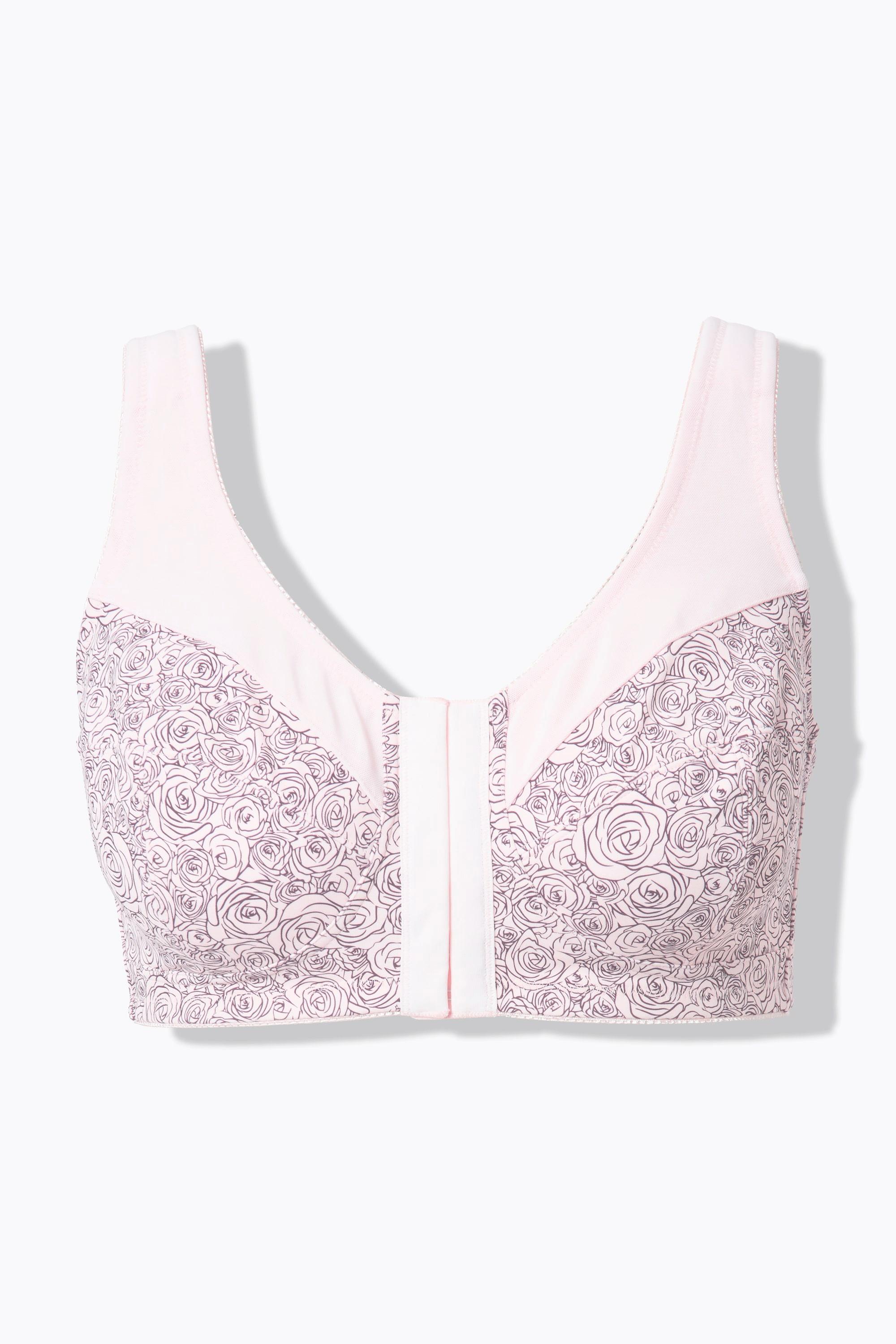 Ulla Popken Entlastungs-BH, ohne Bügel, Vorderverschluss, Cup C - D