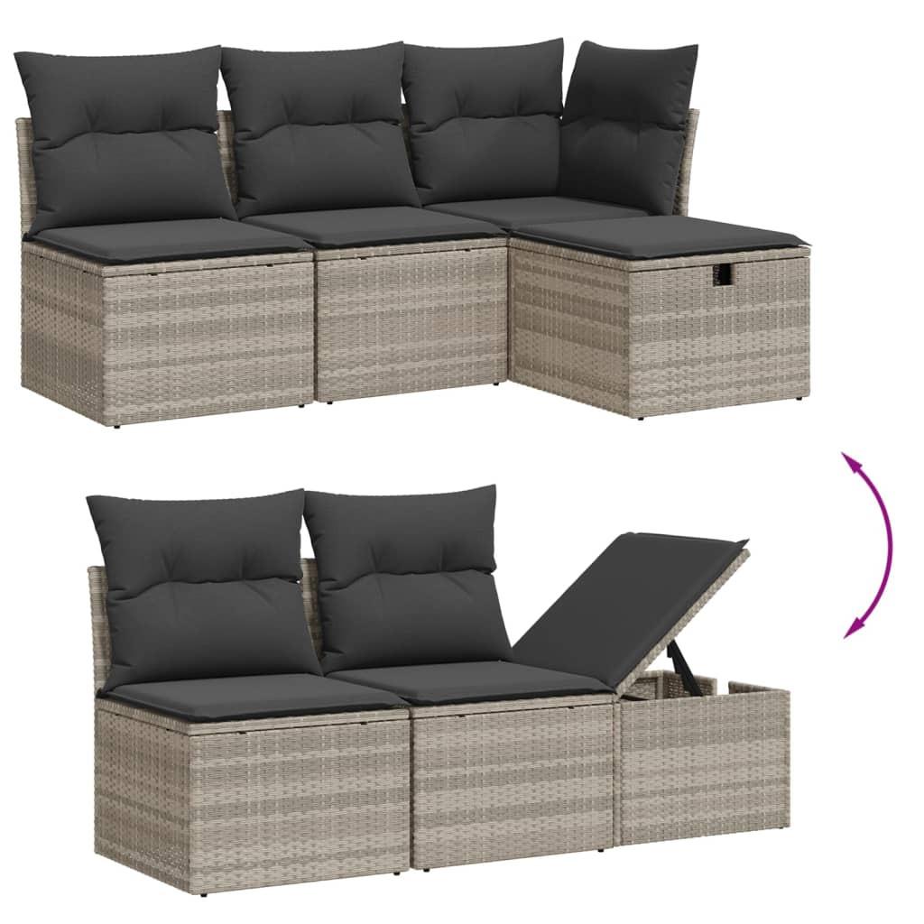 VidaXL Garten sofagarnitur poly-rattan