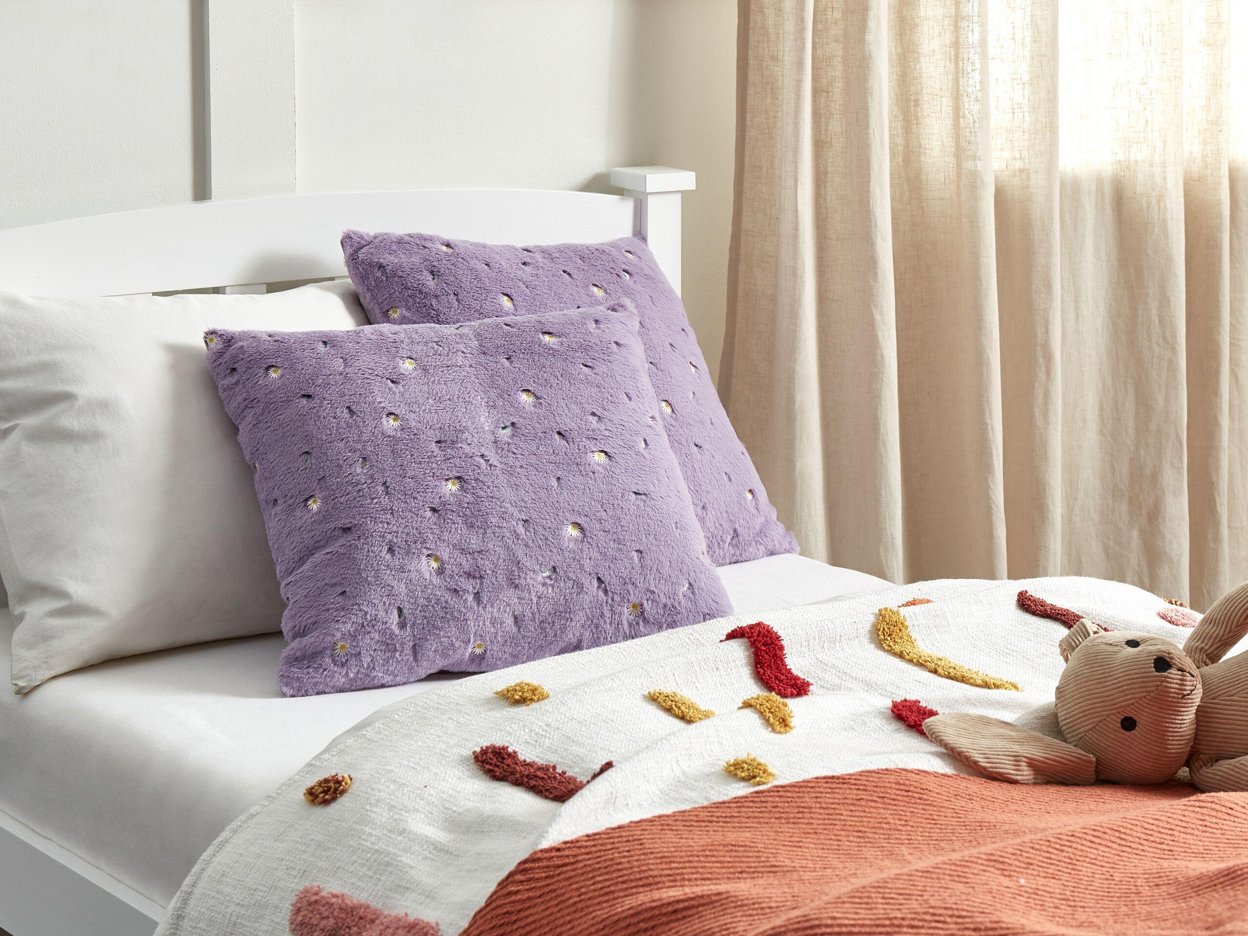 Beliani Dekokissen 2er Set aus Polyester Modern LAVATERA