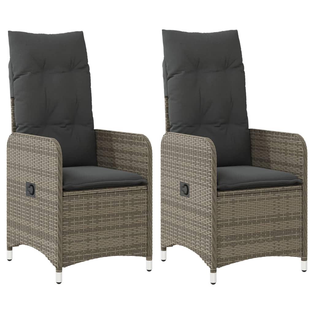 VidaXL Gartensessel verstellbar poly-rattan