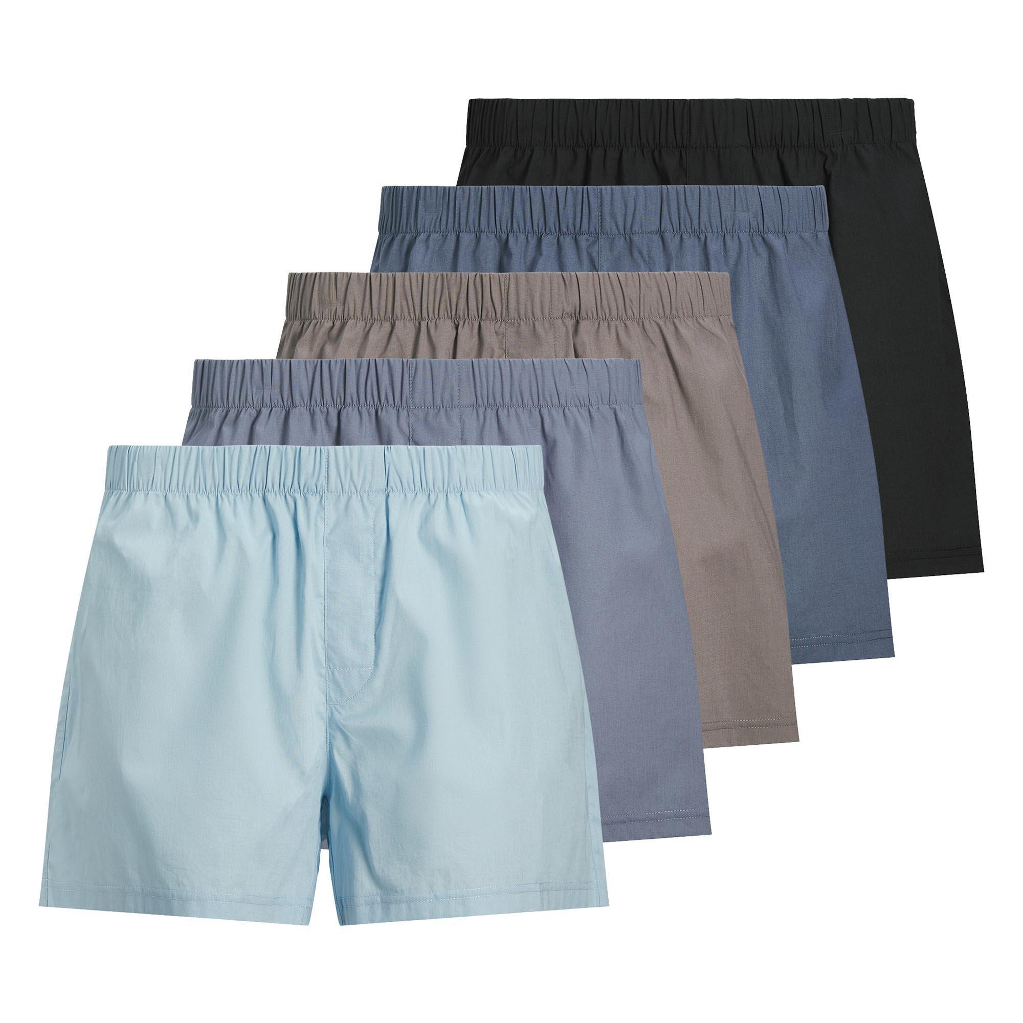 JACK & JONES Web-Boxershorts 5er Pack Bequem sitzend-JACMILANO WOVEN BOXERS 5 PACK