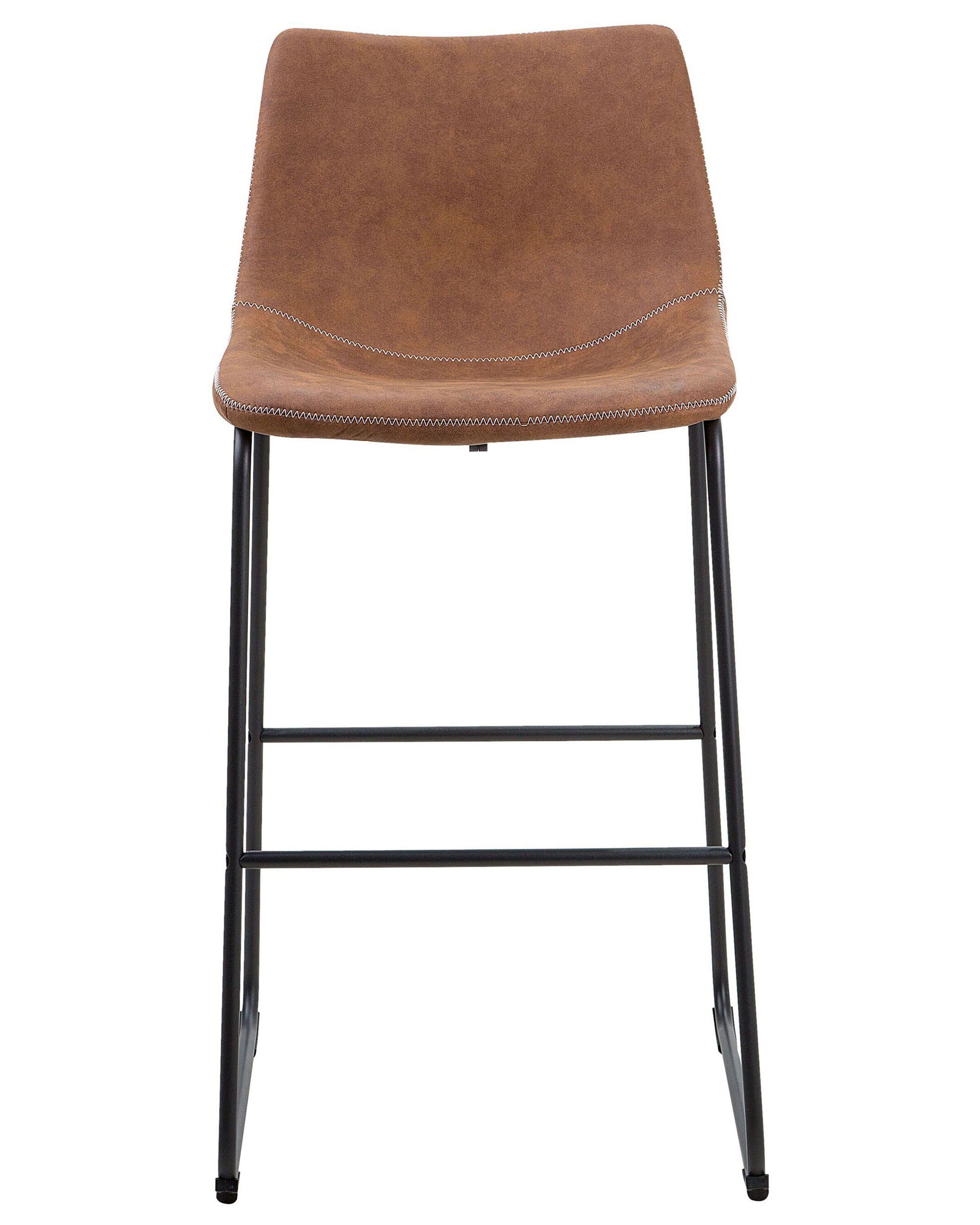 Beliani Set mit 2 Barstühlen aus Polyester Retro FRANKS