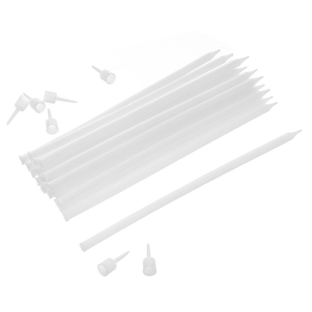 Orion 12 langee Tortenkerzen mit Halter, 14,5 cm