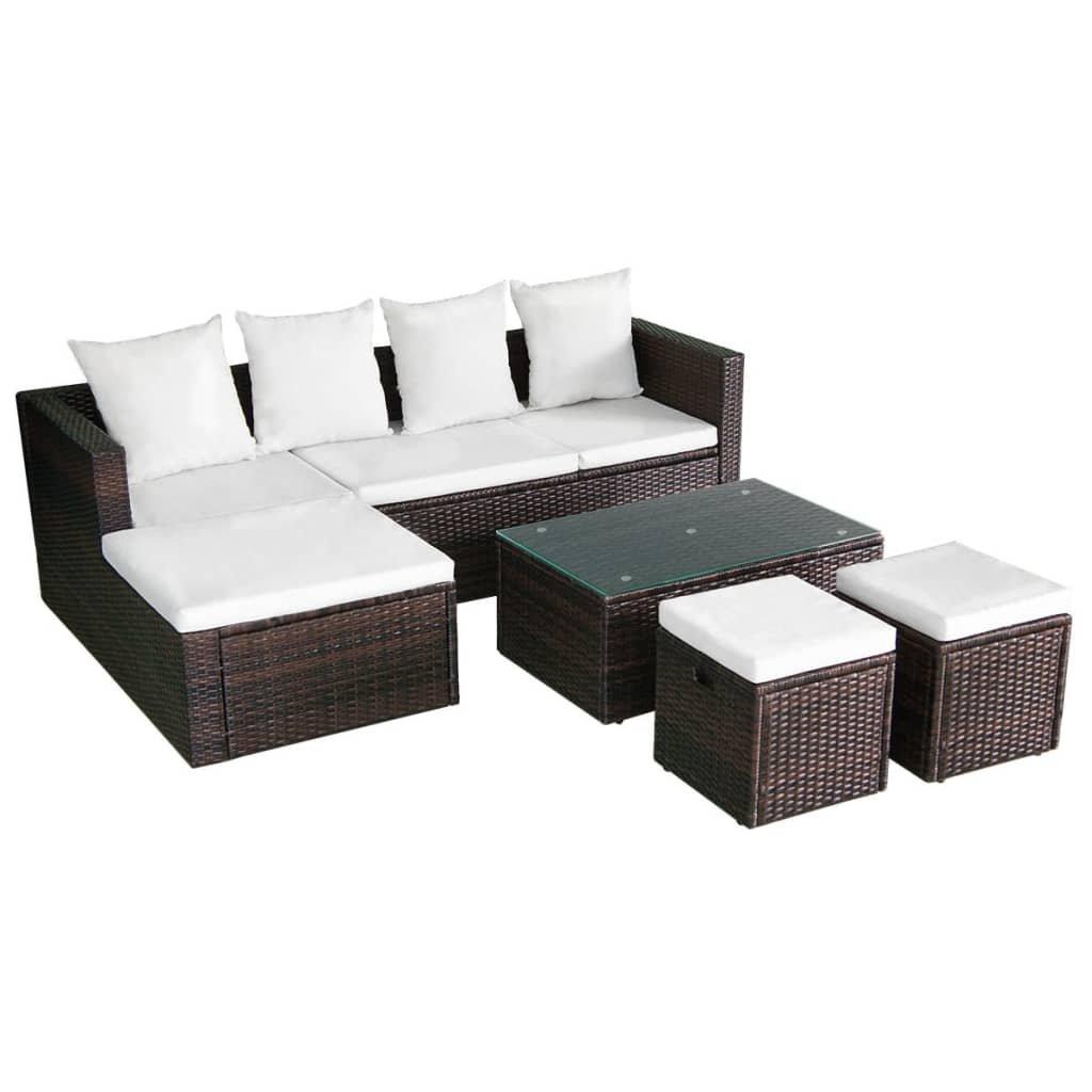 VidaXL Gartenmöbel-set poly-rattan