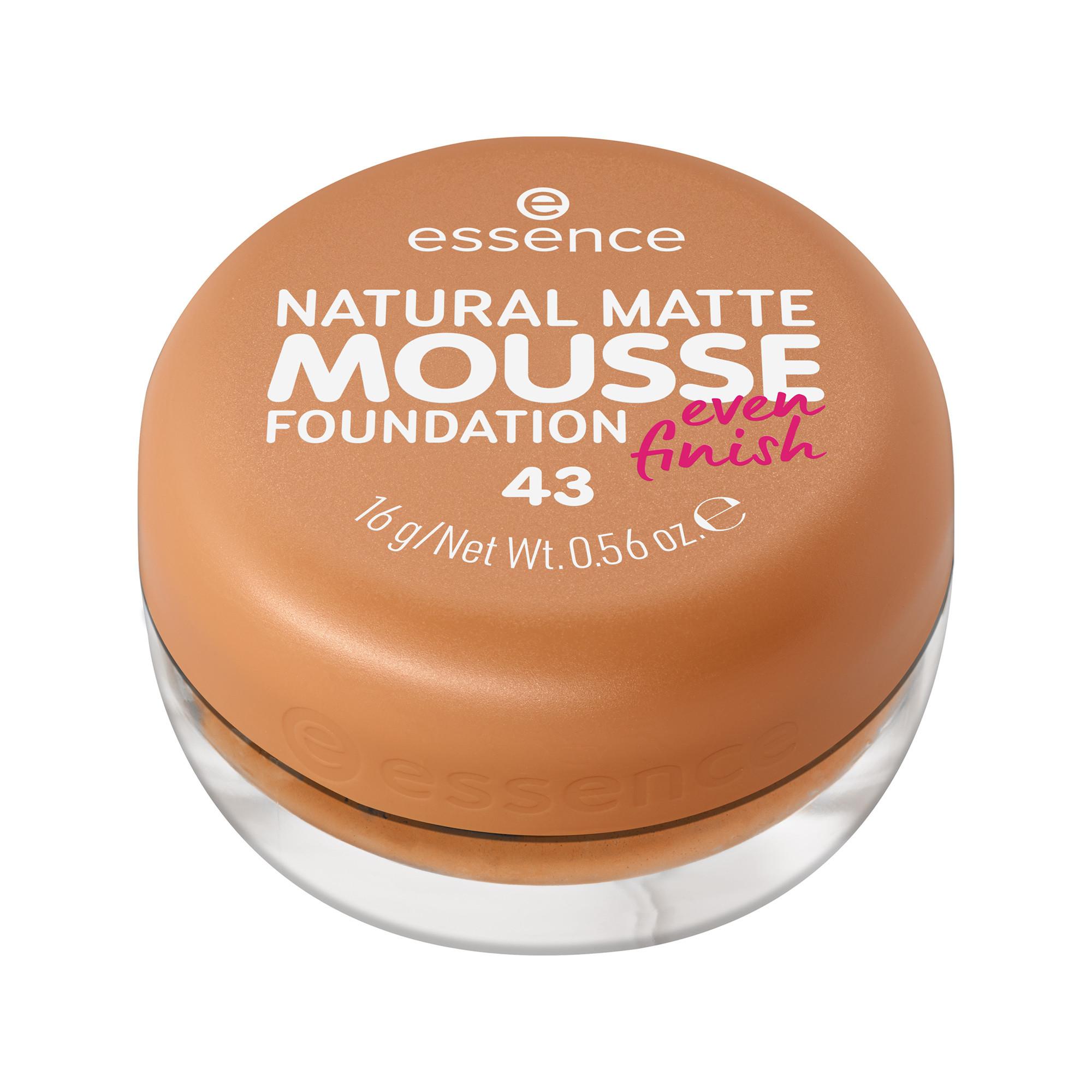 essence essence NATURAL MATTE MOUSSE FOUNDATION 02 Natural Matte Mousse Foundation