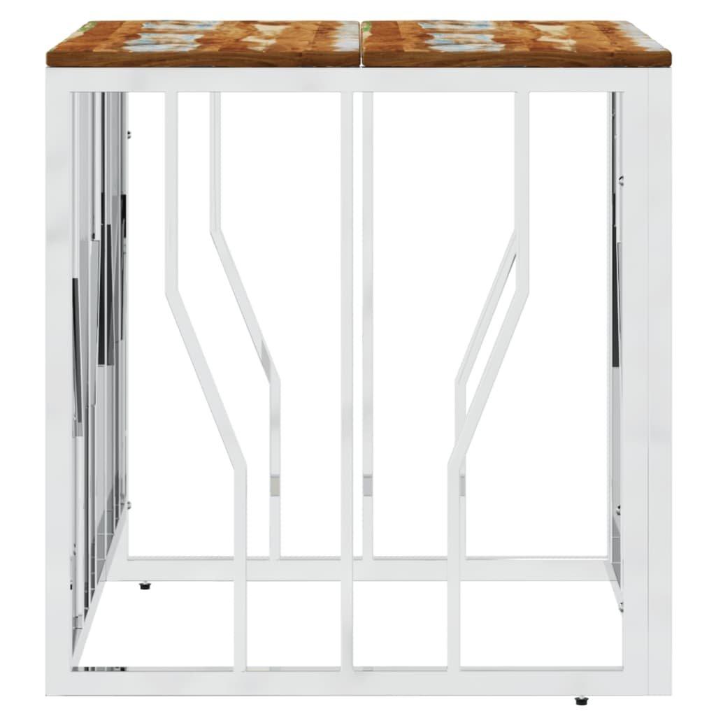 VidaXL Couchtisch edelstahl