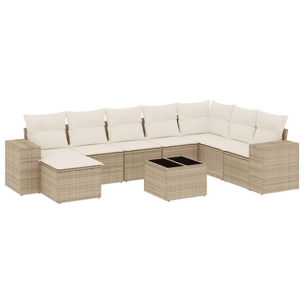 VidaXL Garten sofagarnitur poly-rattan