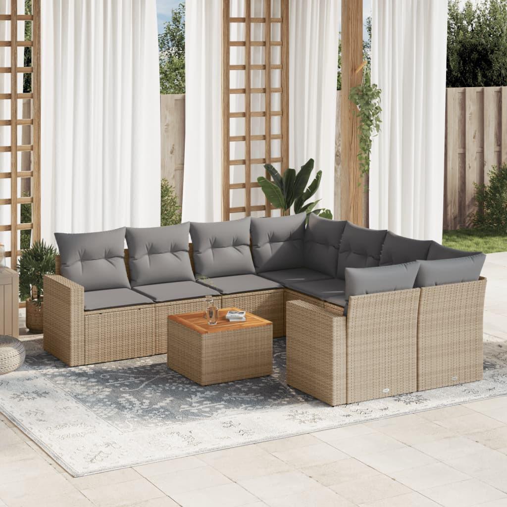VidaXL Garten sofagarnitur poly-rattan
