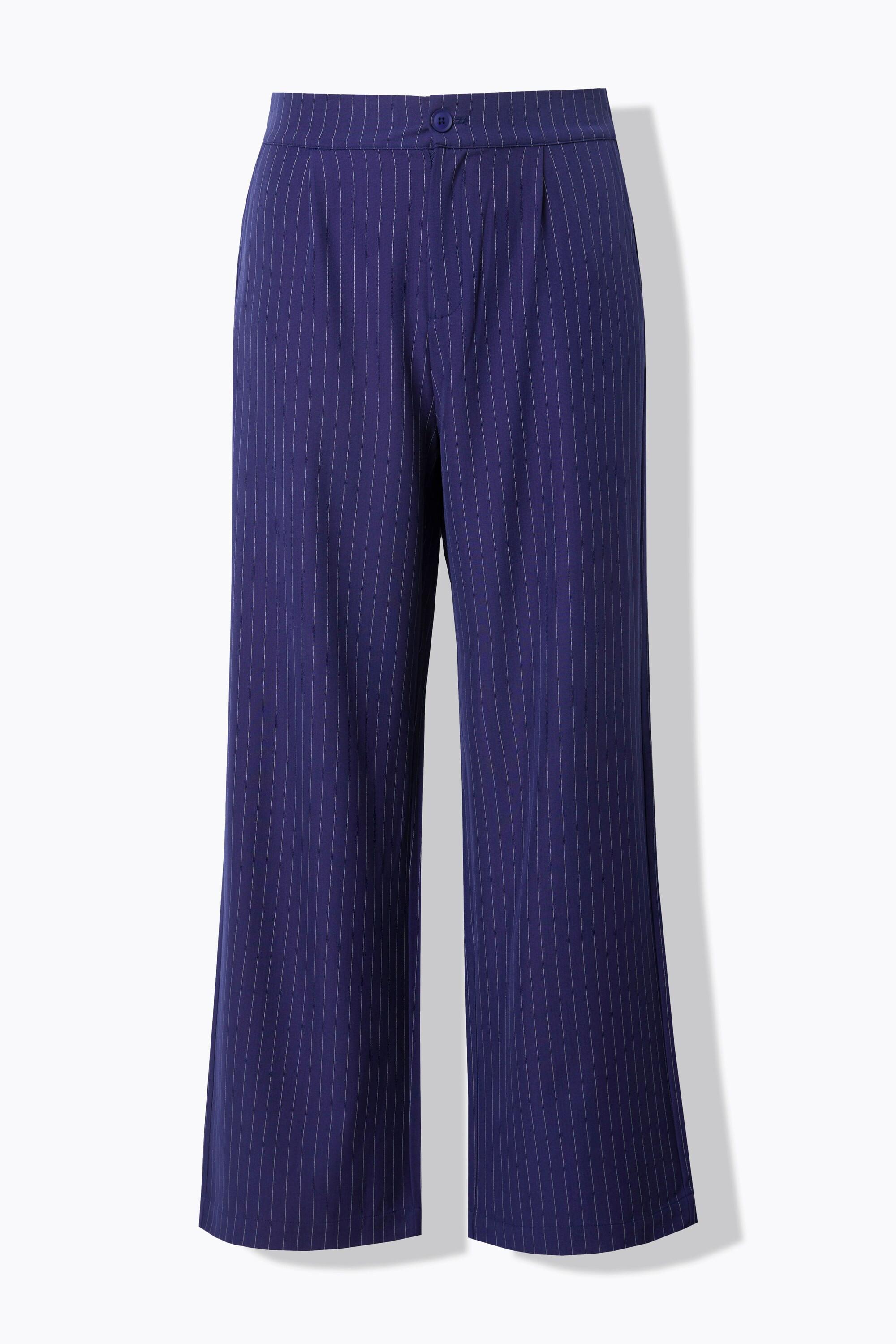 Studio Untold Hose, Wide Legs, High Waist, Nadelstreifen