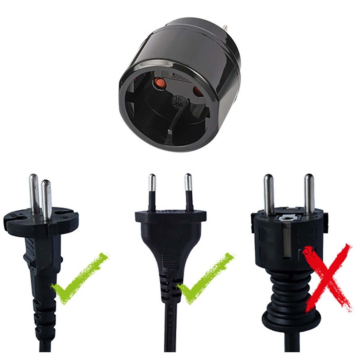 Nedis Reisestecker-Adapter für: USA, Japan-Buchse und Euro-Buchse