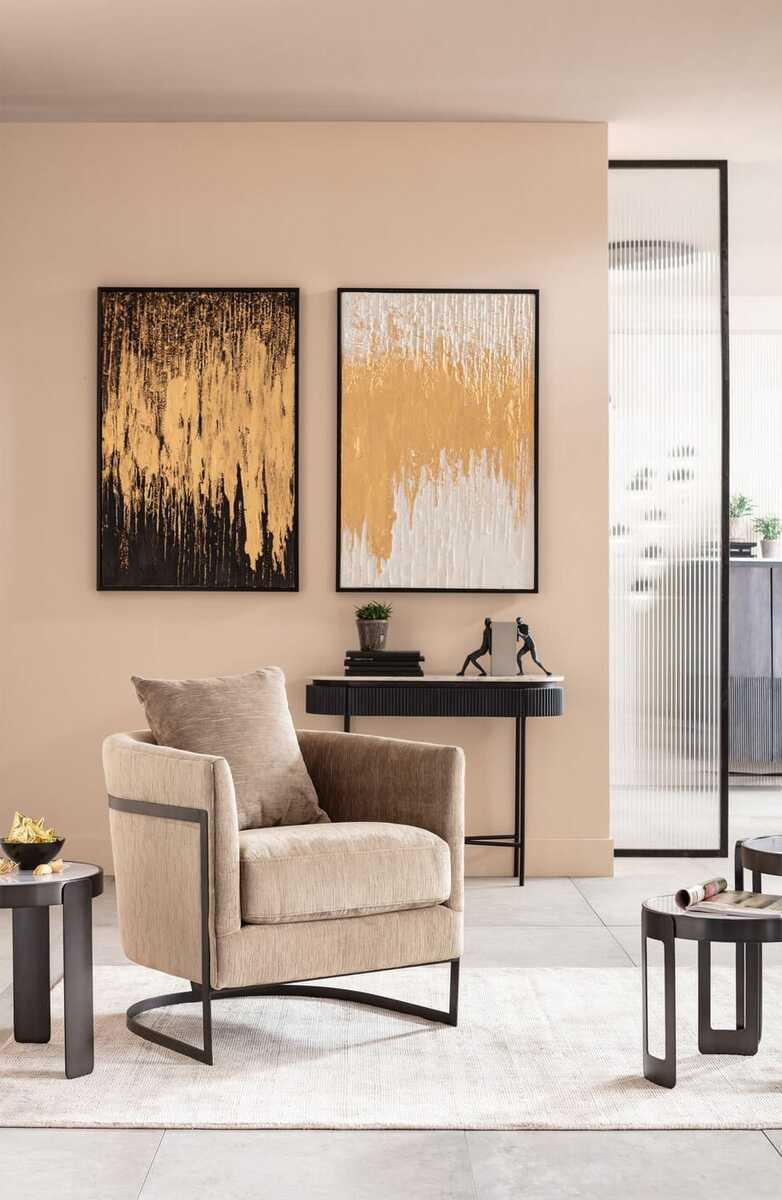 KARE Design Gerahmtes Bild Abstract weiss 80x120