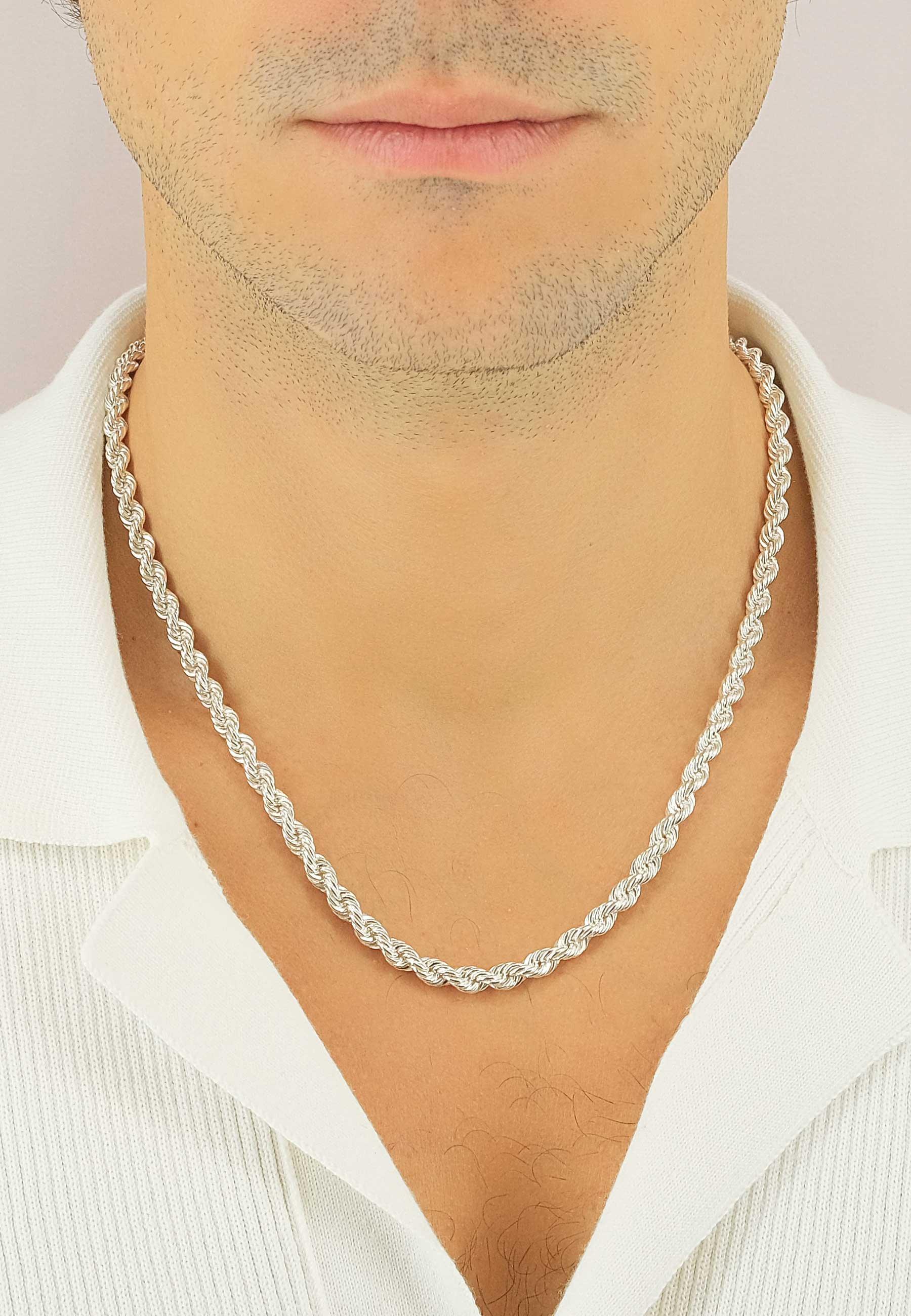 MUAU Schmuck Collier Cordel Silber 925, 5.5mm, 55cm