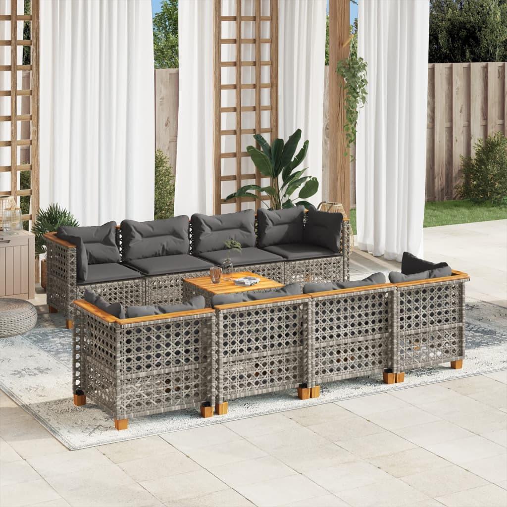 VidaXL Garten sofagarnitur poly-rattan