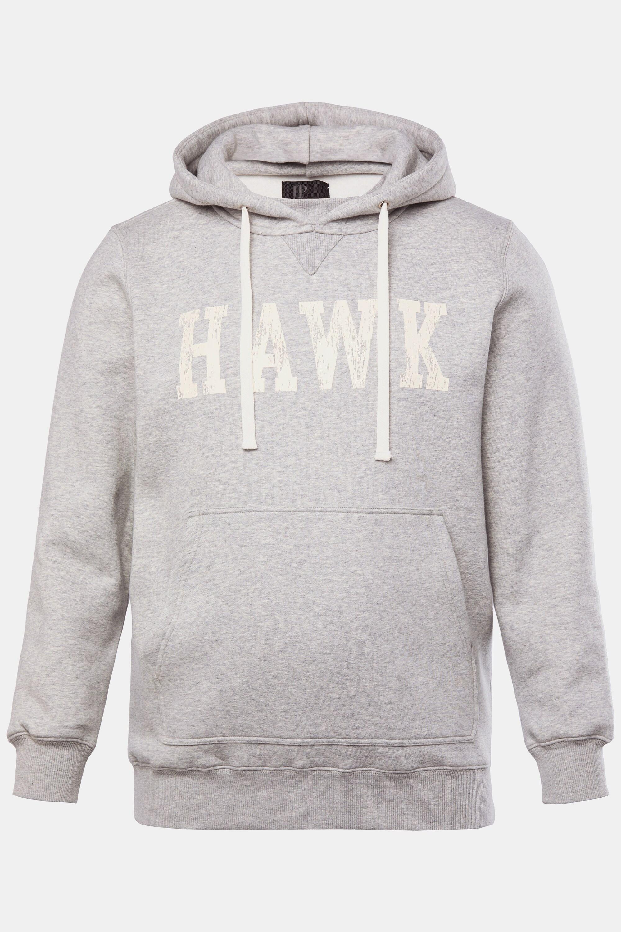 JP1880 Hoodie, Kapuze, Kängurutasche, Brustprint