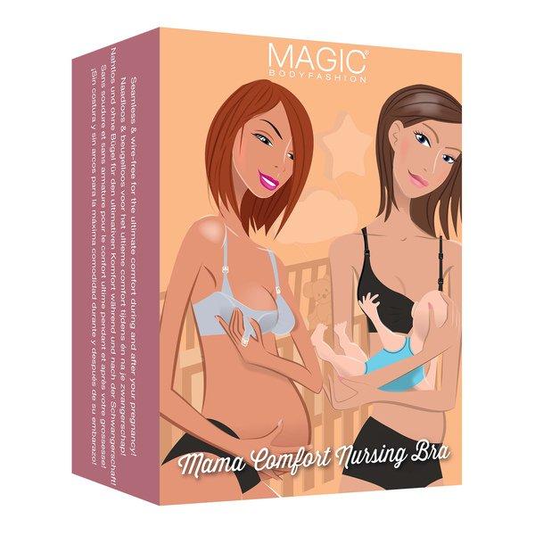 MAGIC Bodyfashion Maternity Mommy Comfort Nursing Bra Bügelloser BH, unwattiert