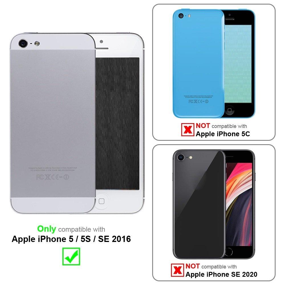 Cadorabo Hülle für Apple iPhone 5 5S SE 2016 TPU Silikon Matt