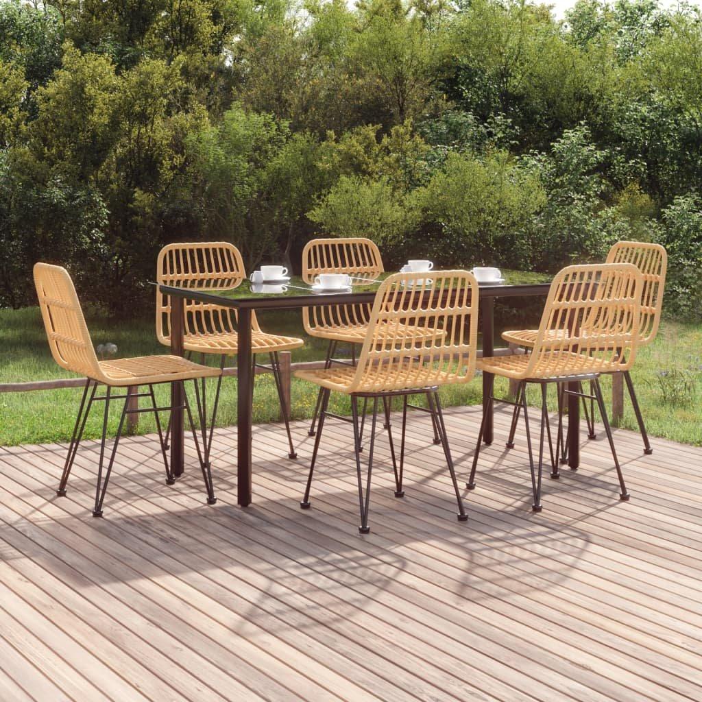 VidaXL Garten essgruppe poly-rattan