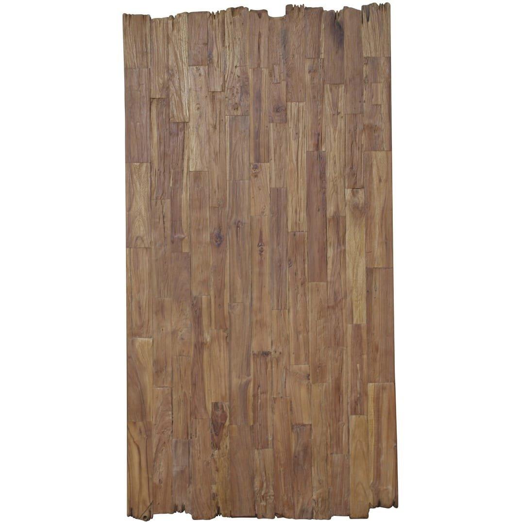mutoni Massivholztisch 240x100 - recyceltes Teak natur - Metall antiksilber