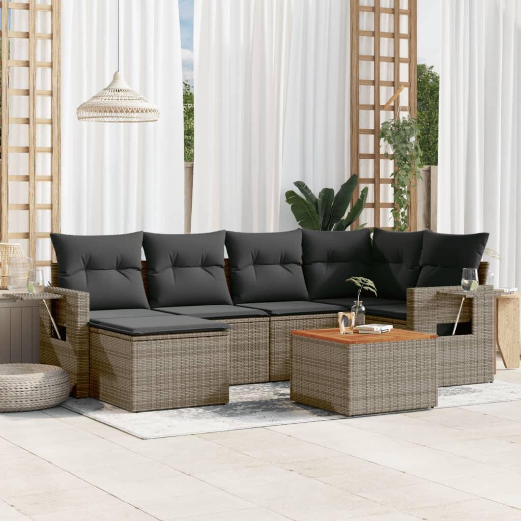 VidaXL Garten sofagarnitur poly-rattan