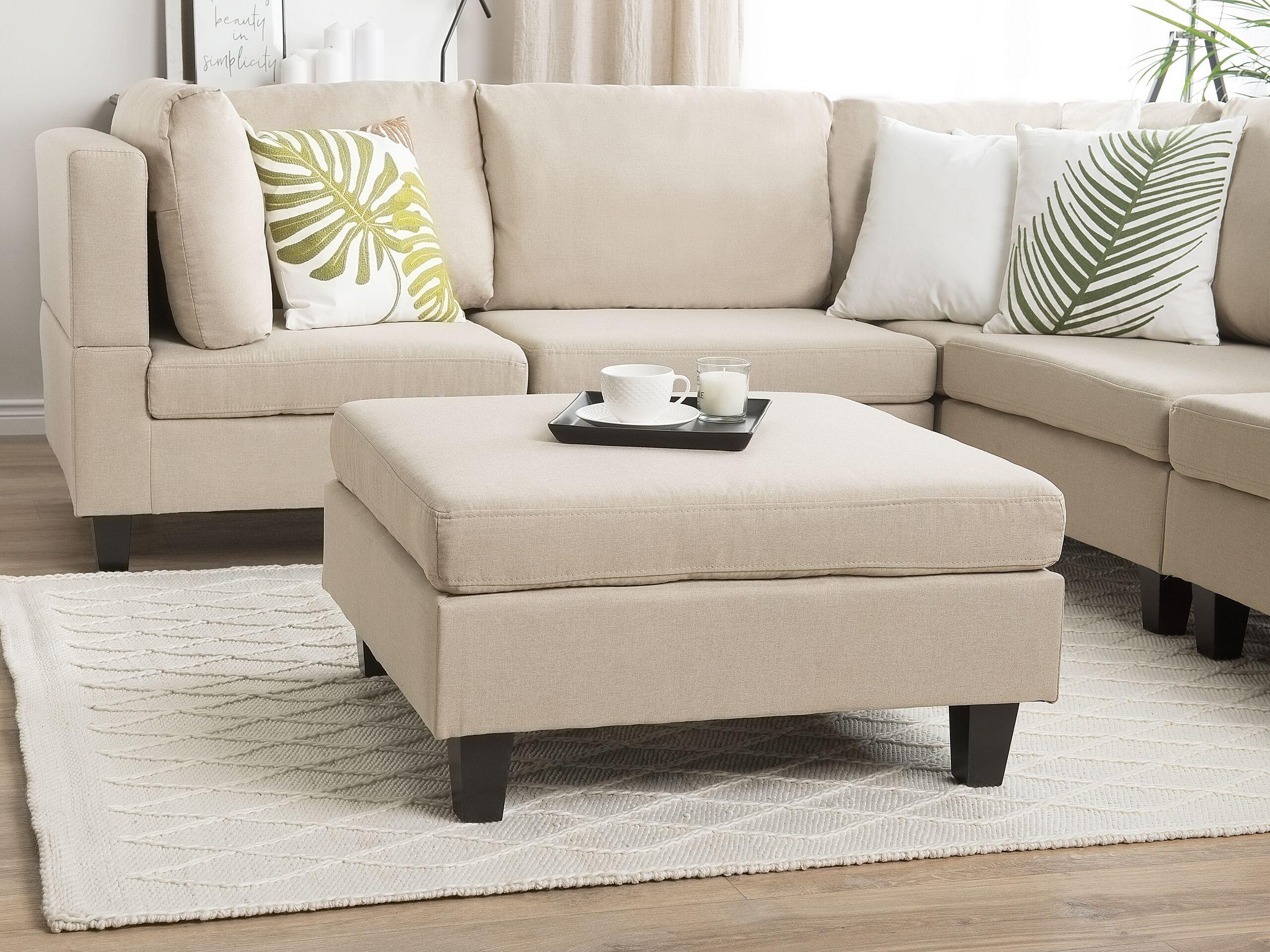 Beliani Ottomane aus Polyester Klassisch FEVIK