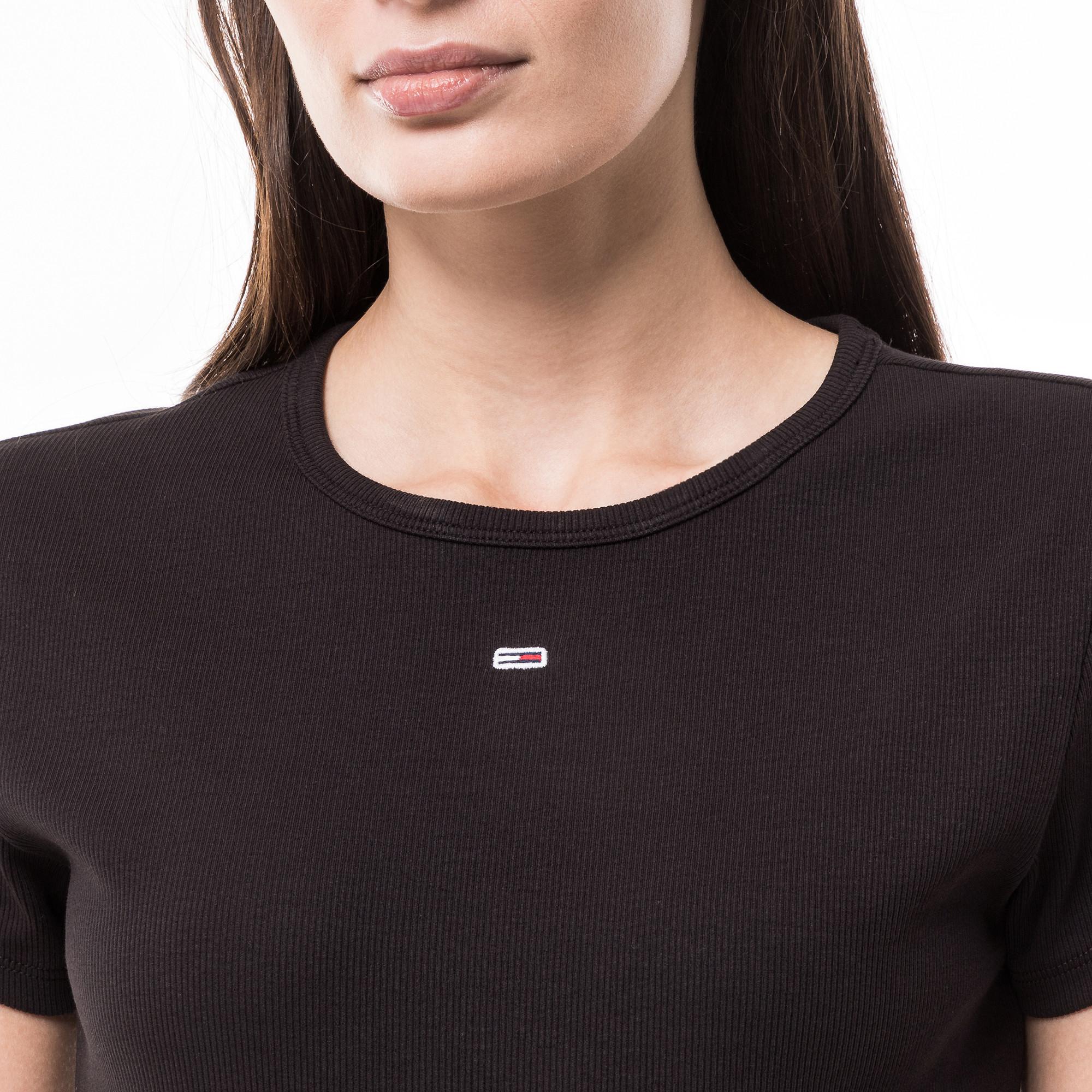 TOMMY JEANS T-Shirt Slim Fit Gerippt