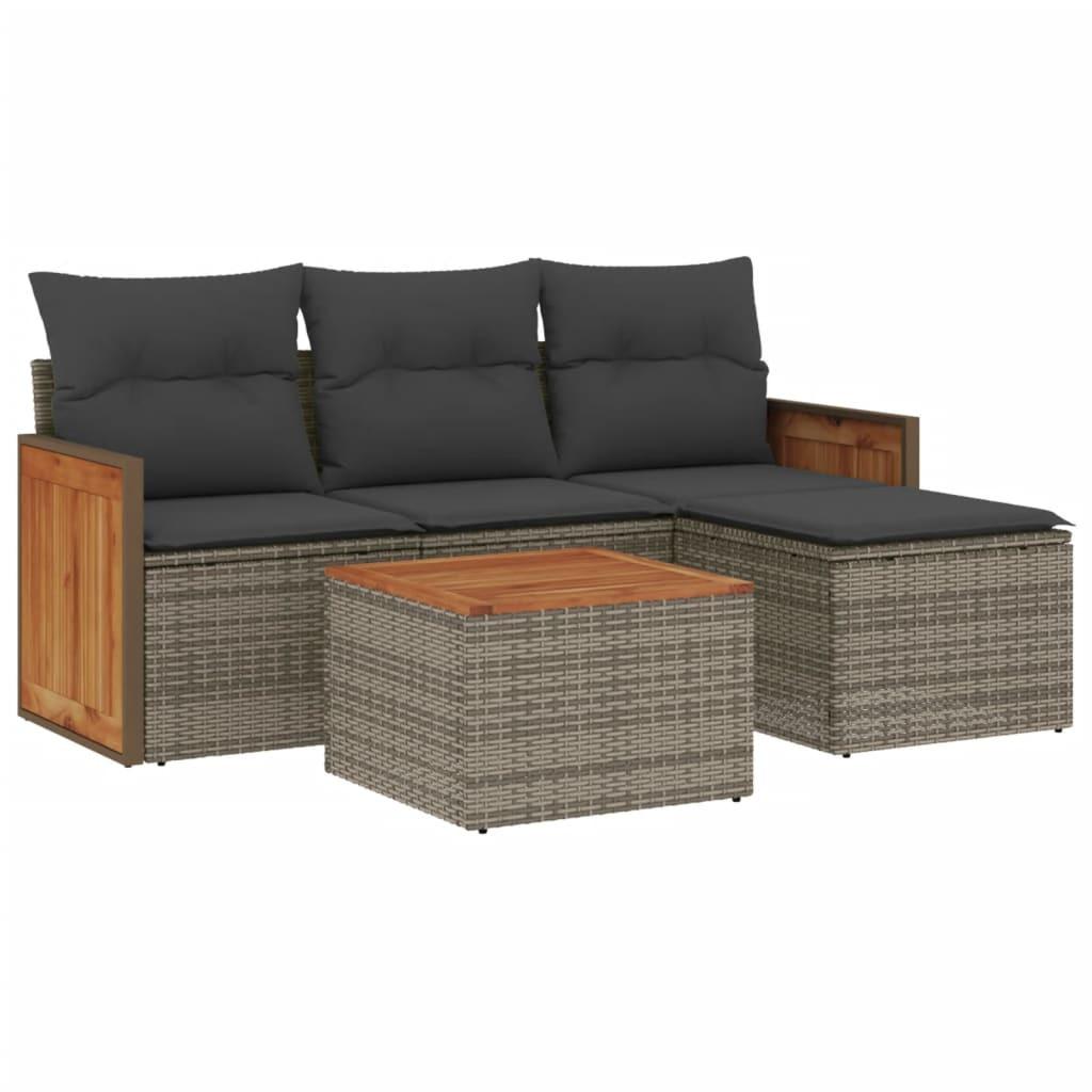 VidaXL Garten sofagarnitur poly-rattan