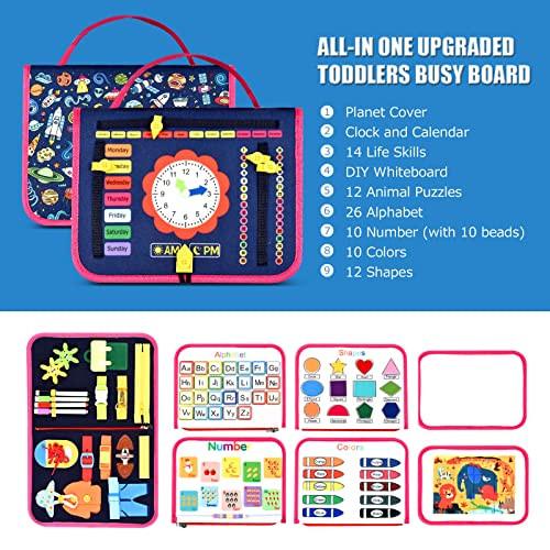 Activity-board Busy Board Spielzeug Activity Board Baby Sensorik Spielzeug Motorikspielzeug 5-Schichten Quiet Book