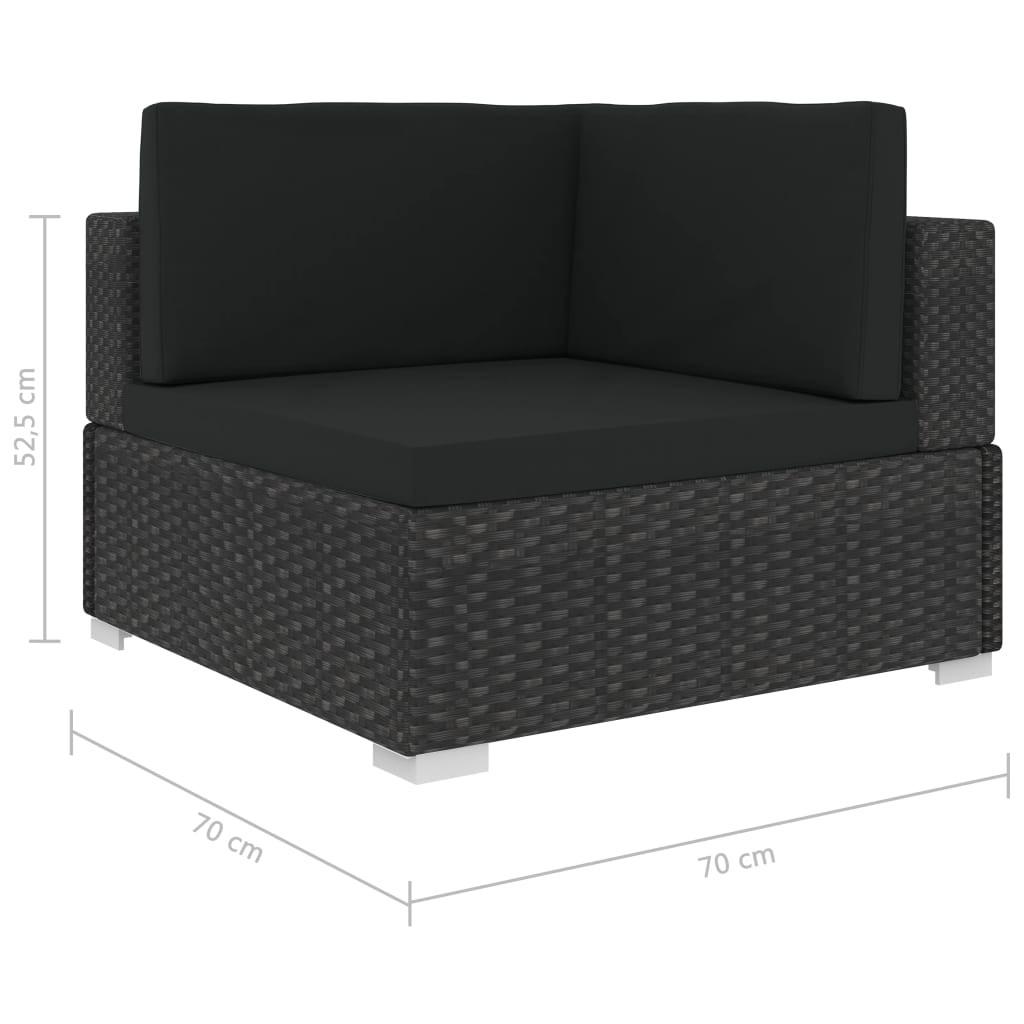 VidaXL Gartensofa poly-rattan