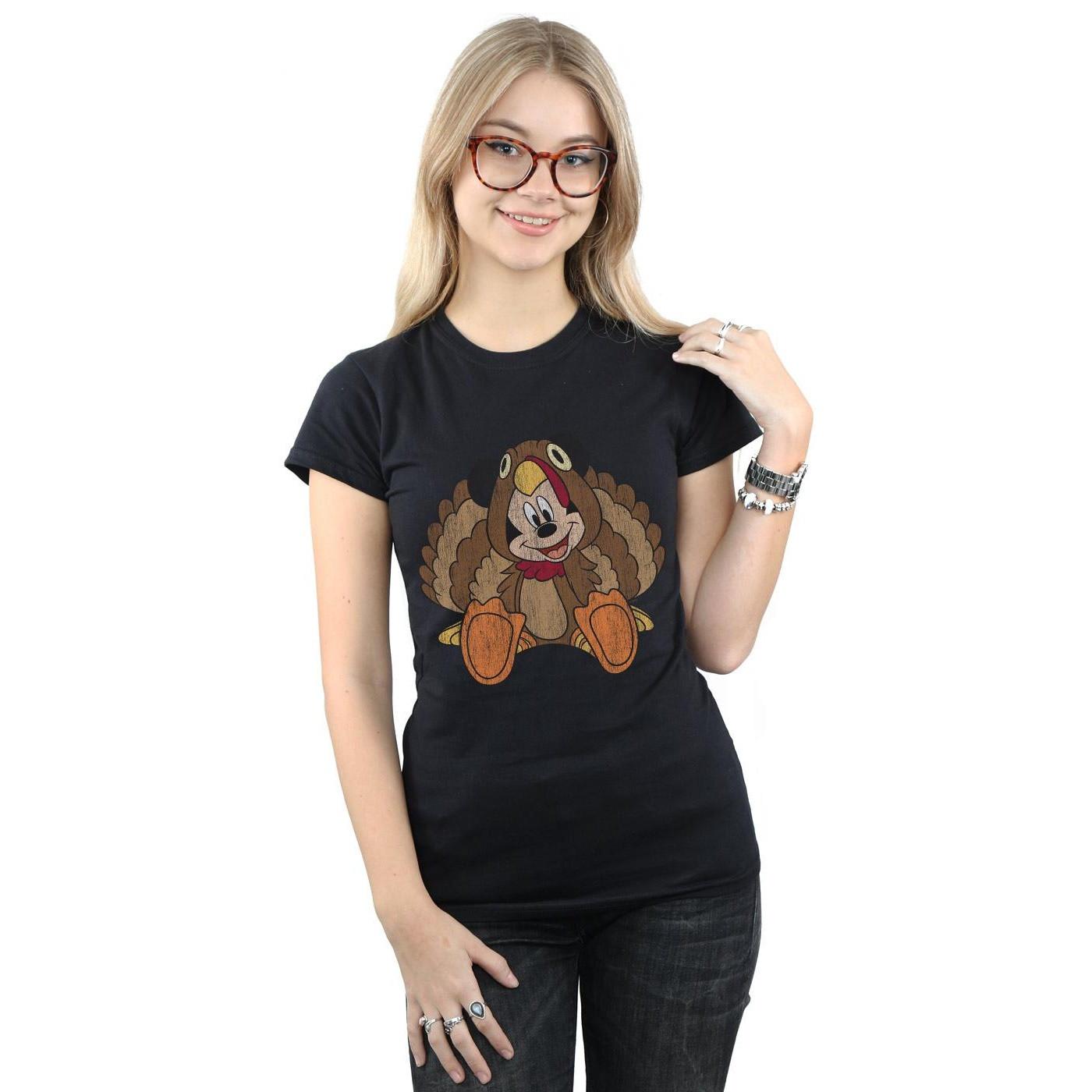 Disney Mickey Mouse Truthahn Kostüm Print T-Shirt