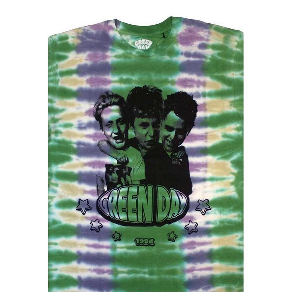 Green Day Green Day Bandfoto Tie Dye T-Shirt