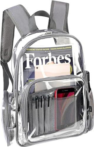 Only-bags.store Klarer Rucksack Plastik Schulrucksack Schultasche, Transparent Wasserdicht Durchsichtig