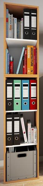 VCM Holz Büro Stand Regal Bücher Ordner Aktenregal Ordnerregal Bücherregal Lona l 5f