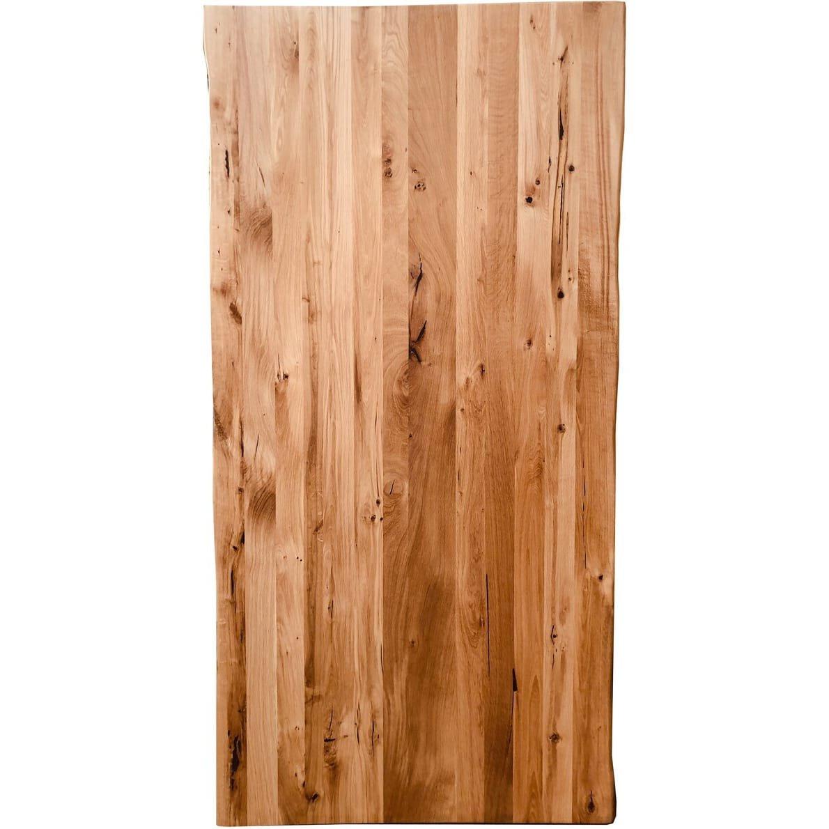 mutoni Massivholztisch 220x100 - Wildeiche geölt natur - Metall antik